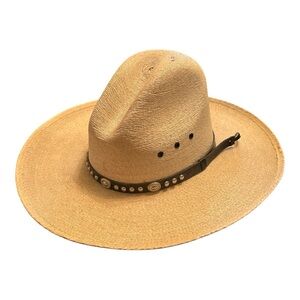 Dallas Straw Cowboy Hat with Brown Band